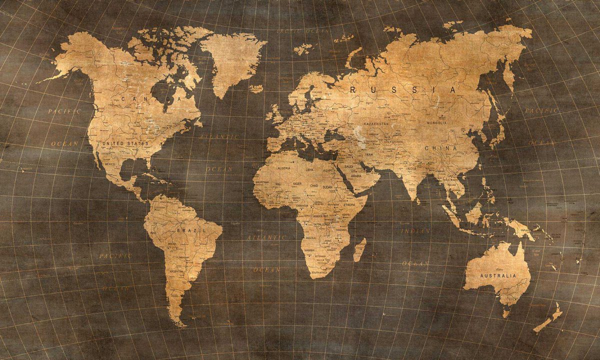 پوستر دیواری نقشه جهان کلاسیک w11023700