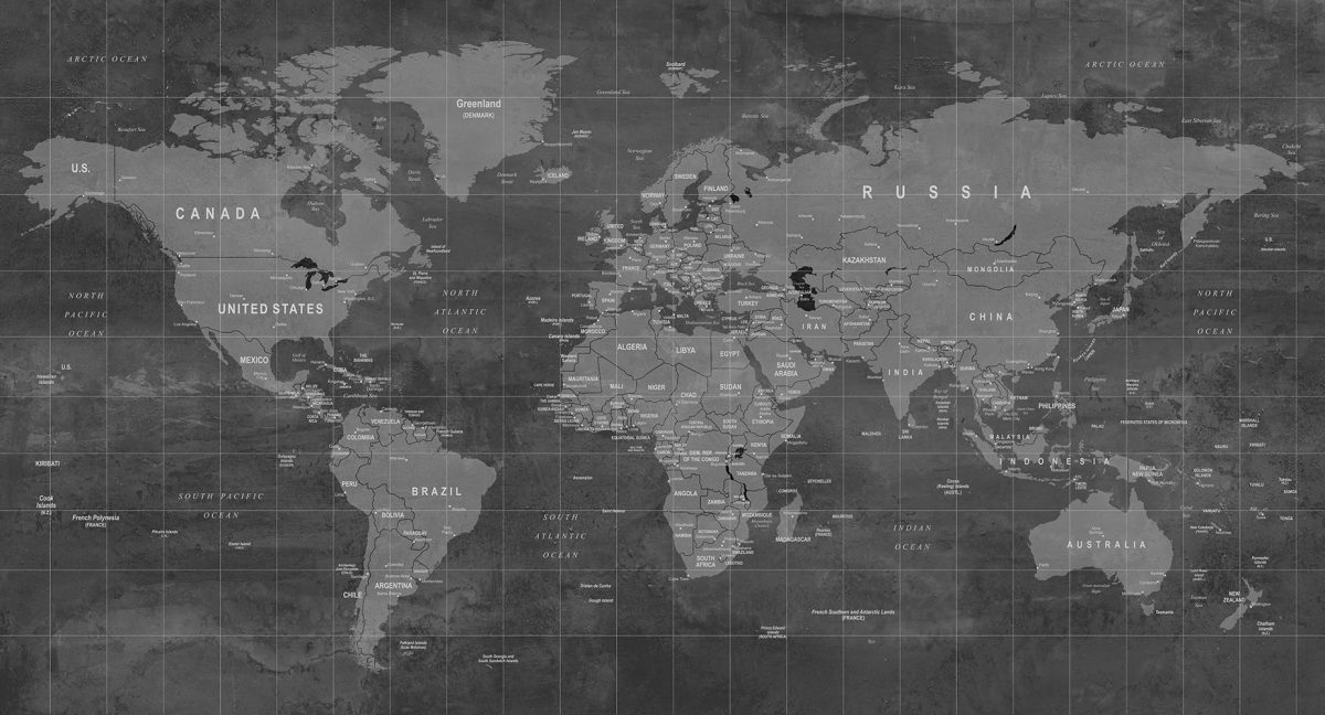 پوستر دیواری نقشه جهان w11023800
