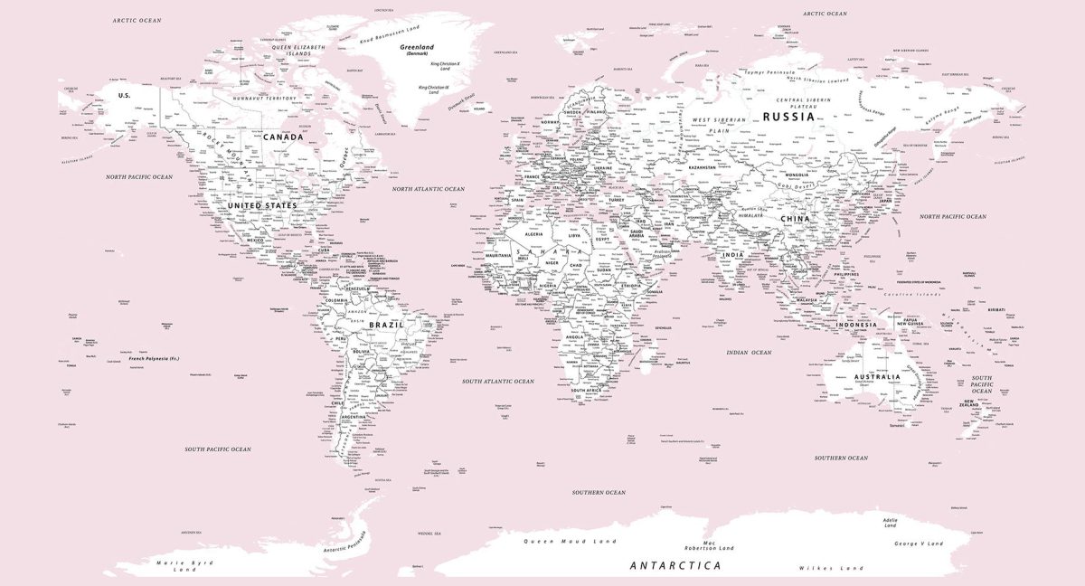 پوستر دیواری طرح نقشه جهان w11024110