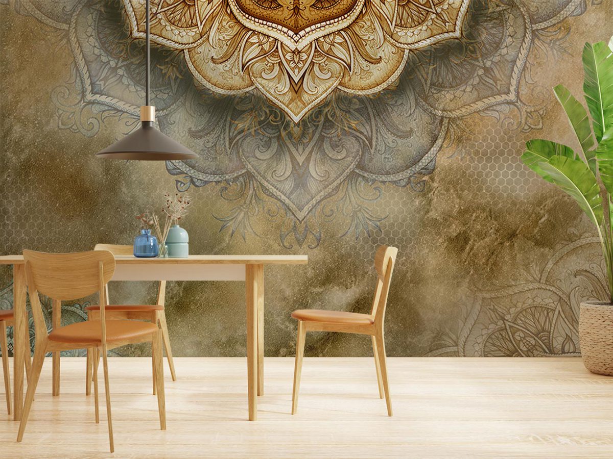 کاغذ دیواری سنتی ماندلا W13010800 کافی شاپ کافه