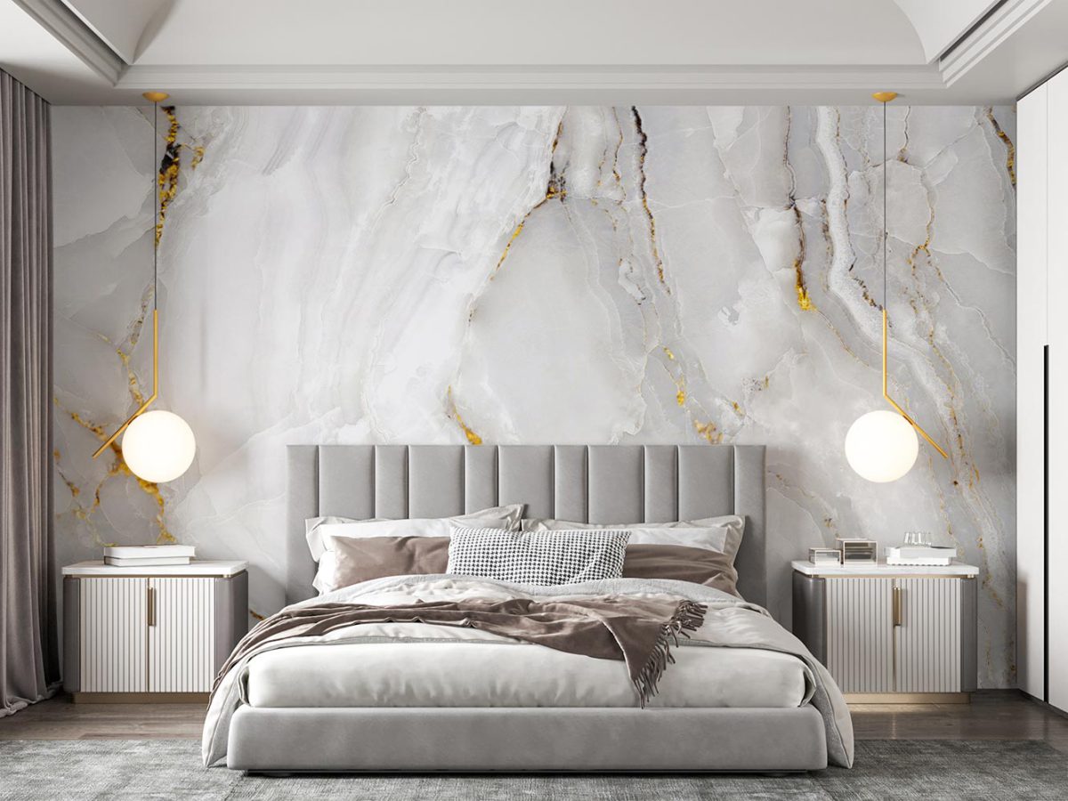کاغذ دیواری طرح سنگ مرمر W13011100 اتاق خواب