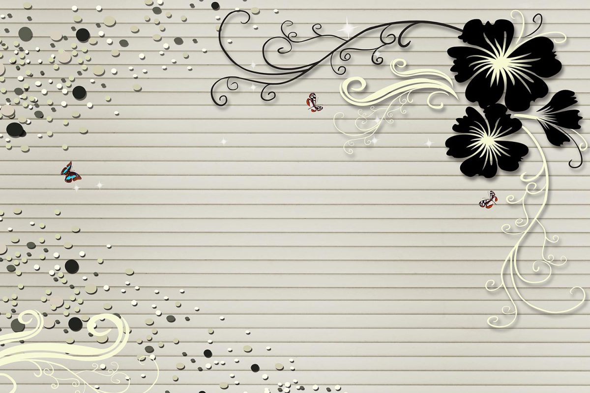 پوستر دیواری طرح گل مدرن W13011600