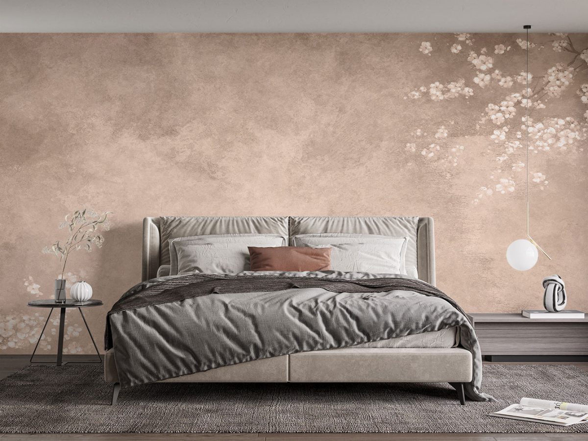 کاغذ دیواری طرح گل W10070330 برای اتاق خواب مستر