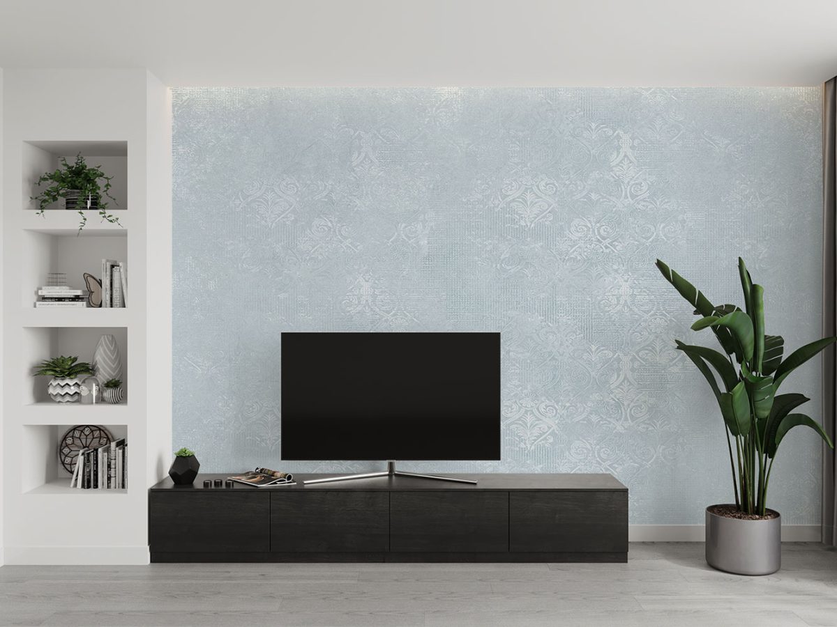 کاغذ دیواری پشت تلویزیون پتینه مدرن W10070500