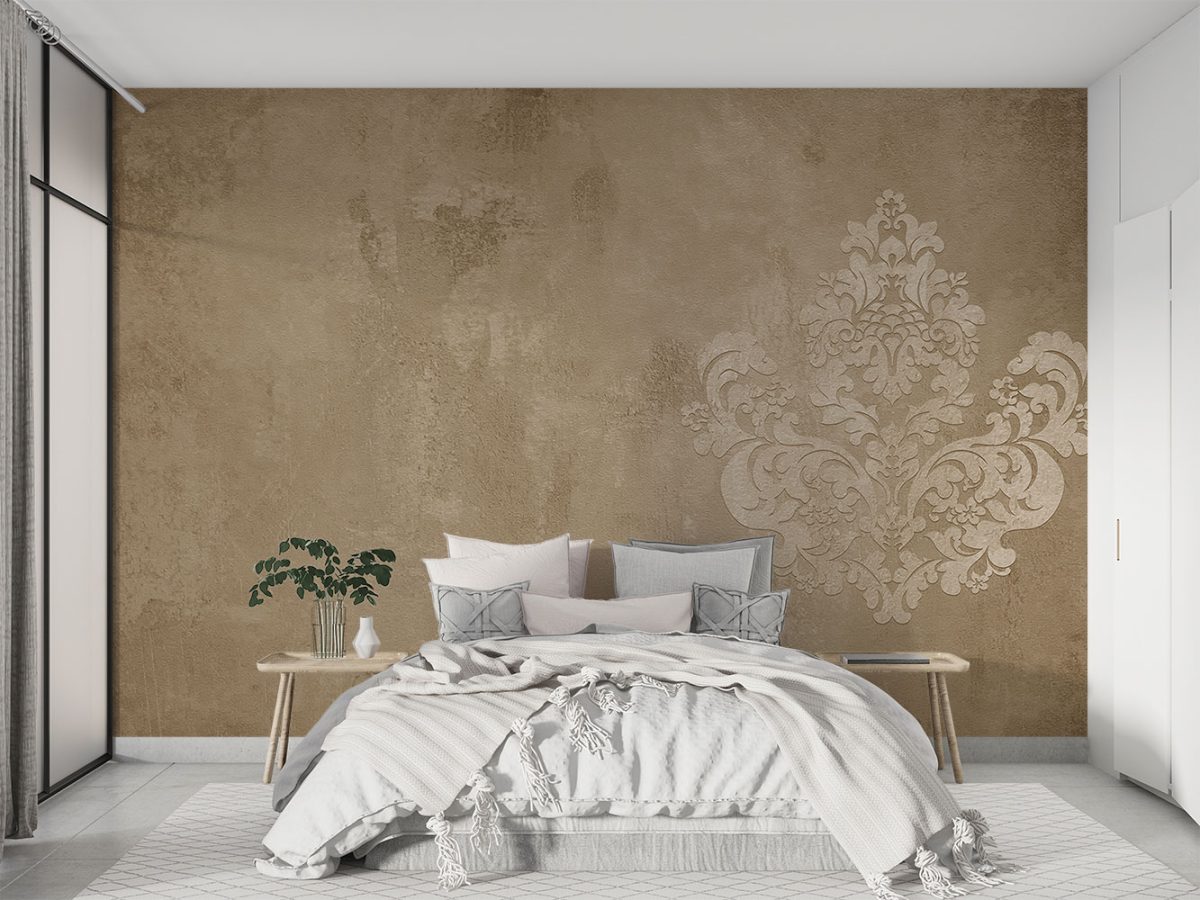 کاغذ دیواری داماسک کلاسیک W10071020 اتاق خواب
