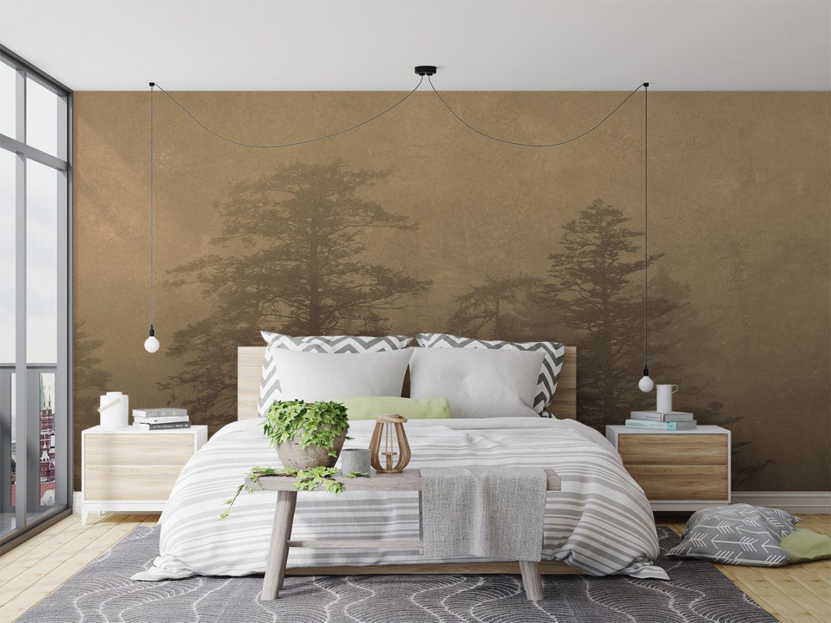 کاغذ دیواری طرح درخت W10071240 برای اتاق خواب