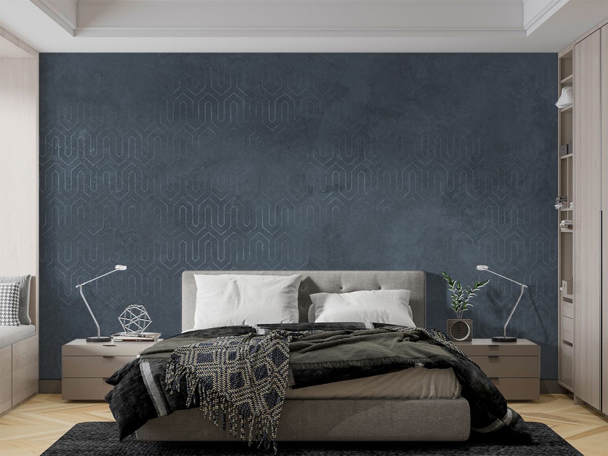 کاغذ دیواری طرح اشکال هندسی W10072130 مناسب اتاق خواب