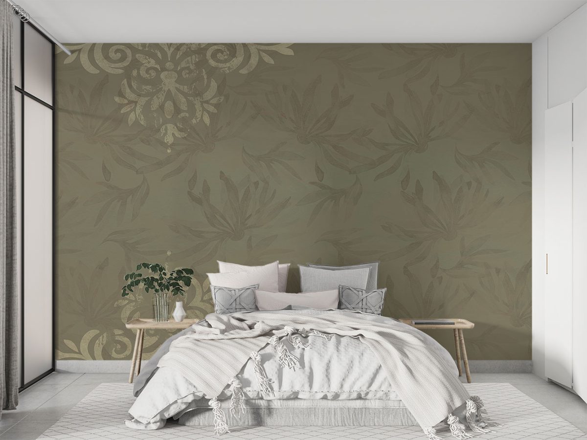 کاغذ دیواری طرح داماس W10072740 برای اتاق خواب