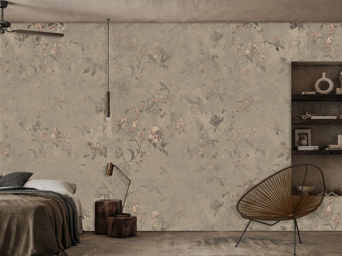 کاغذ دیواری کلاسیک طرح گل W10072930 برای اتاق خواب