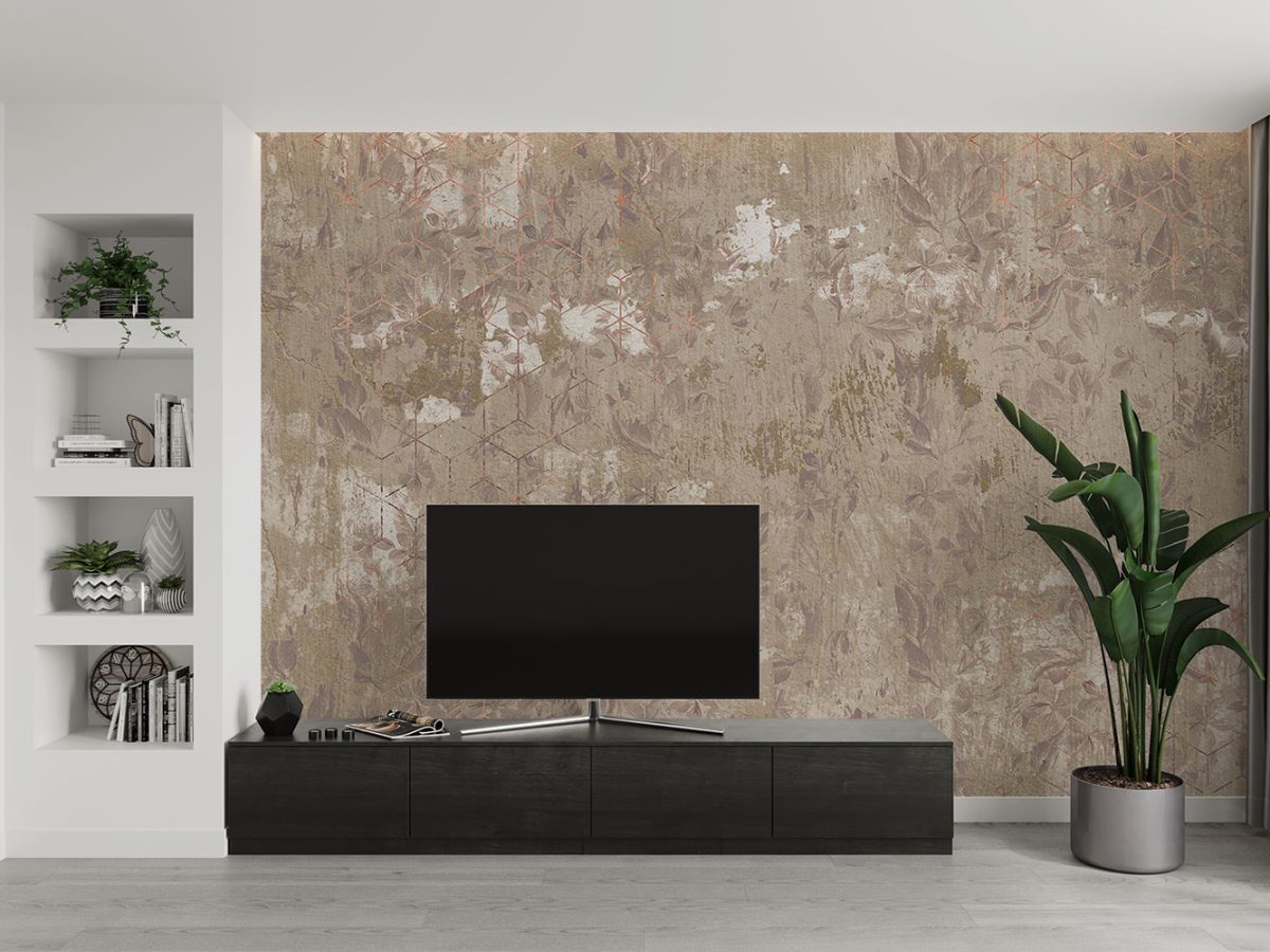 کاغذ دیواری پتینه کلاسیک W12213400 پشت تلویزیون