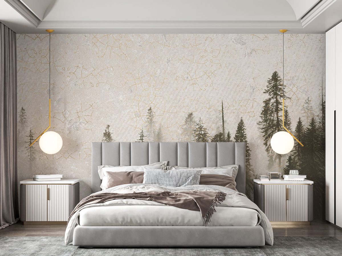 کاغذ دیواری طرح کلاسیک W12215100 اتاق خواب