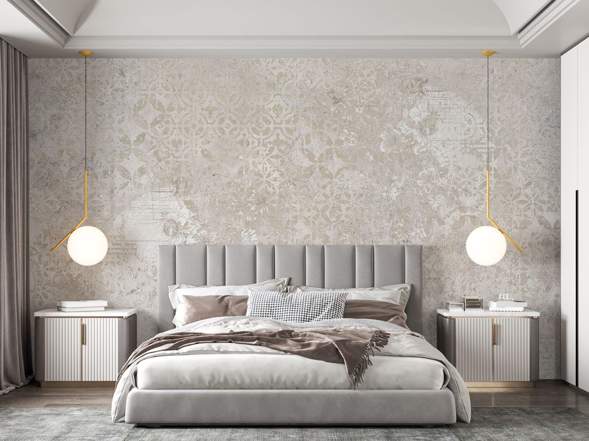 کاغذ دیواری کلاسیک طرح پتینه W12219000 اتاق خواب
