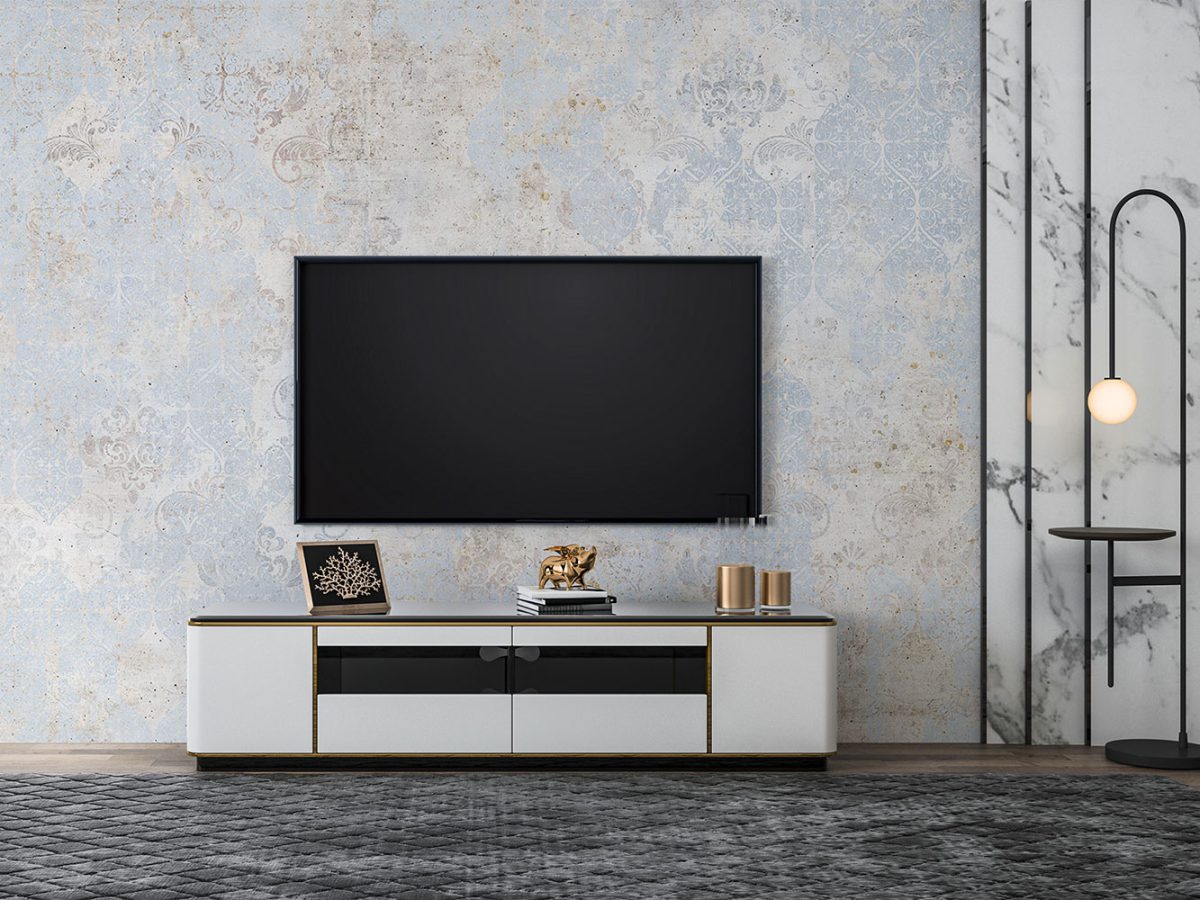 کاغذ دیواری طرح پتینه روشن W13012400 مناسب دیوار پشت تلویزیون
