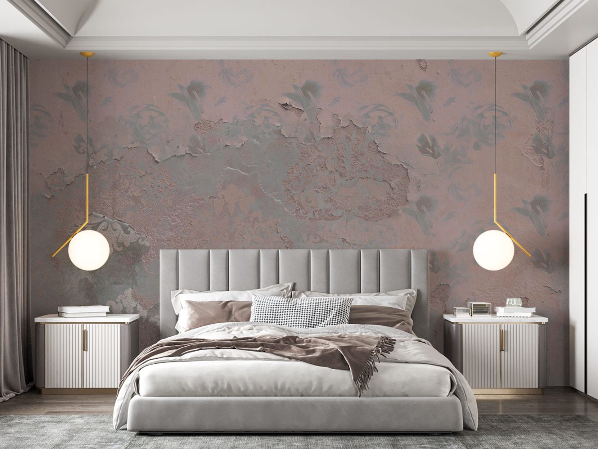 کاغذ دیواری طرح گل کلاسیک W13013400 برای اتاق خواب