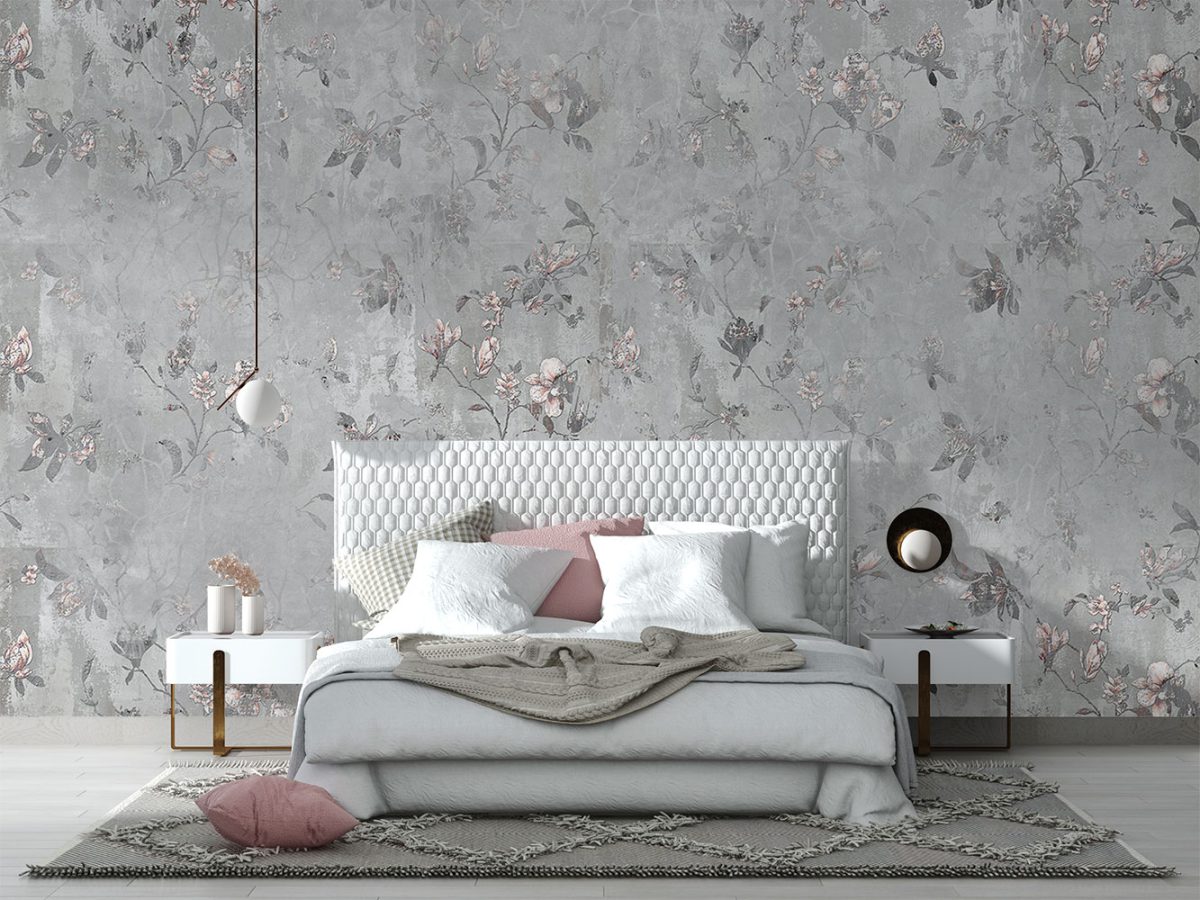 کاغذ دیواری گلدار گل ریز W13015500 برای اتاق خواب