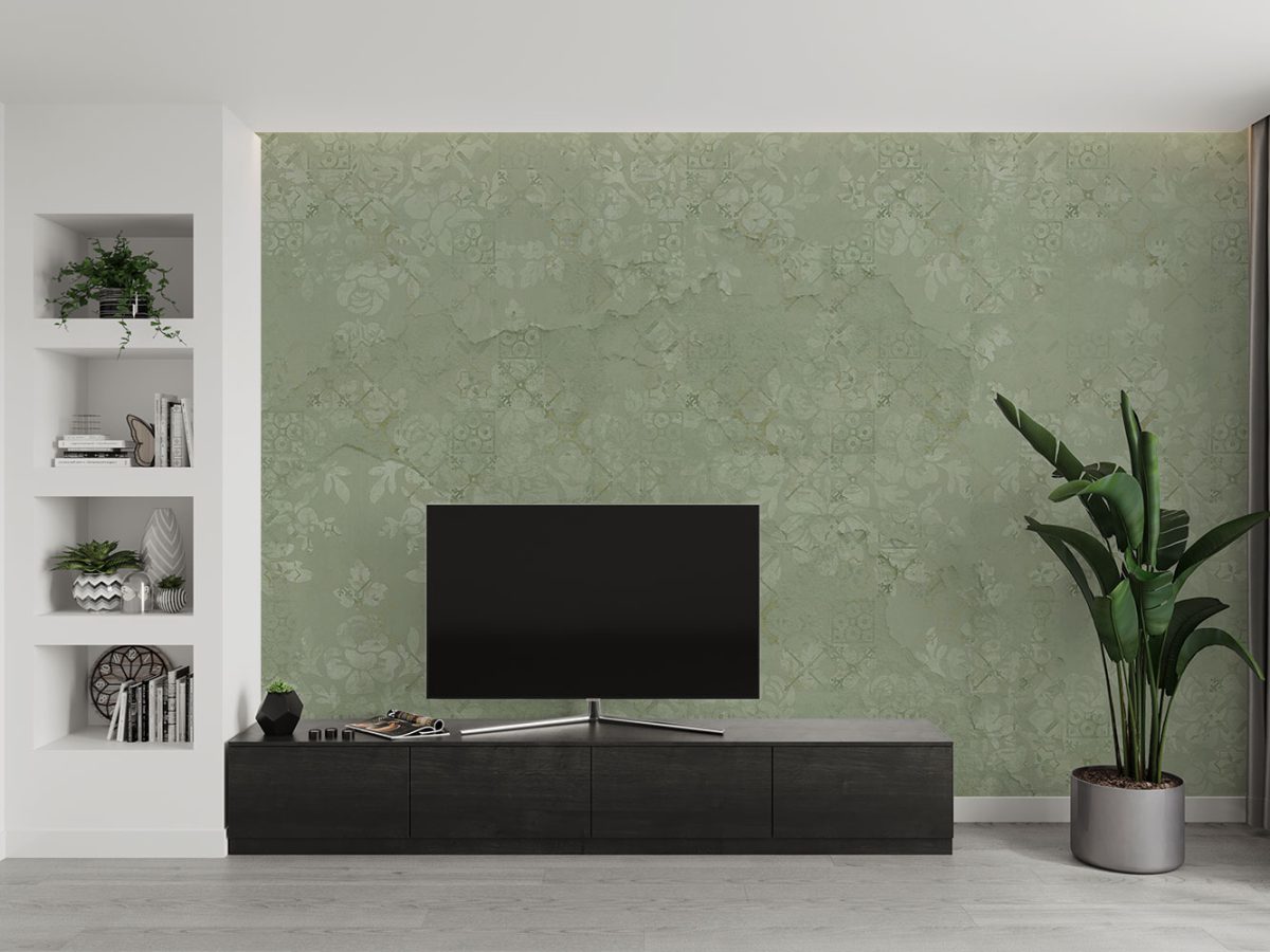 کاغذ دیواری طرح پتینه W13016200 برای پشت تلویزیون