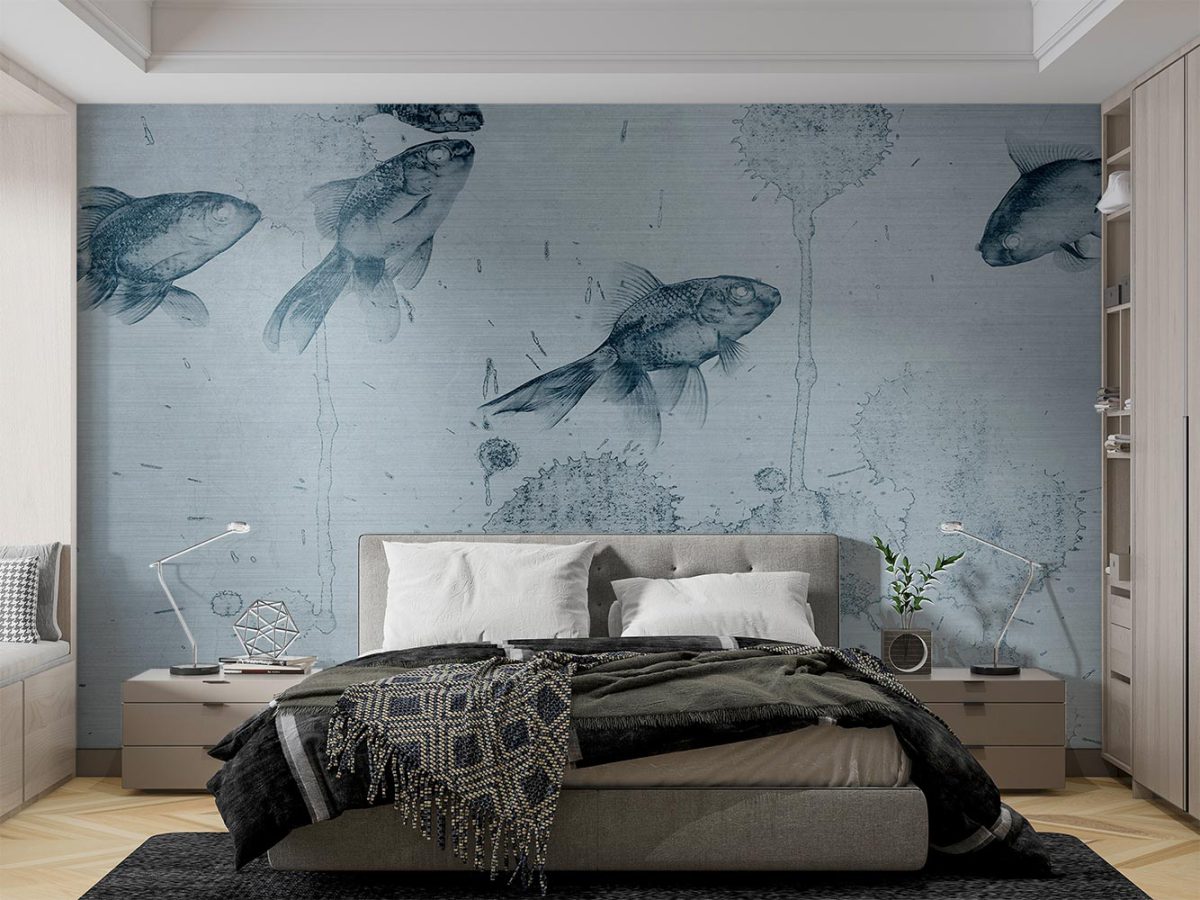 پوستر دیواری اتاق خواب طرح ماهی W10110100