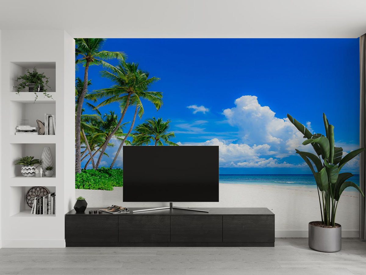 پوستر دیواری پشت تلویزیون منظره دریا و ساحل W10112600