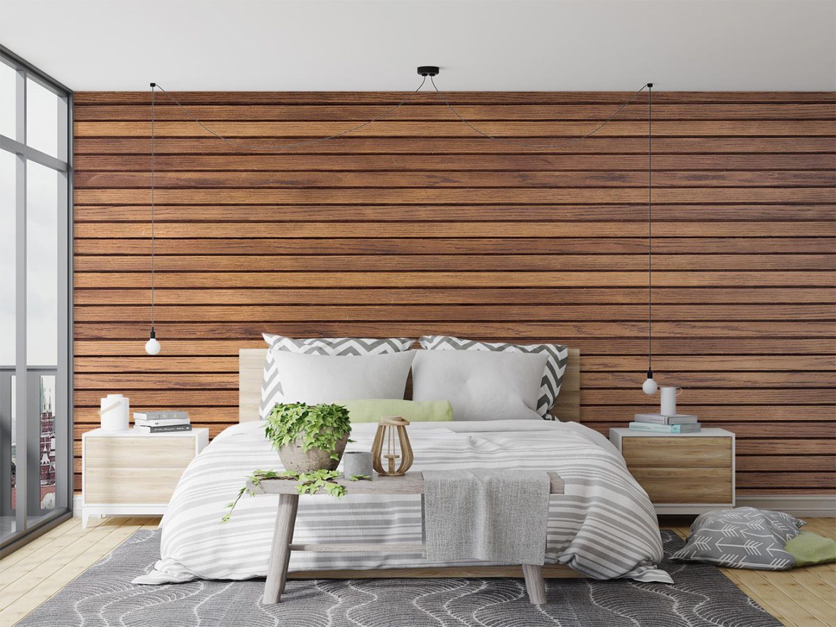 کاغذ دیواری اتاق خواب طرح چوبی W10113600