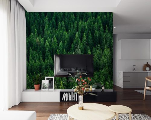 پوستر دیواری جنگل سبز W10113800