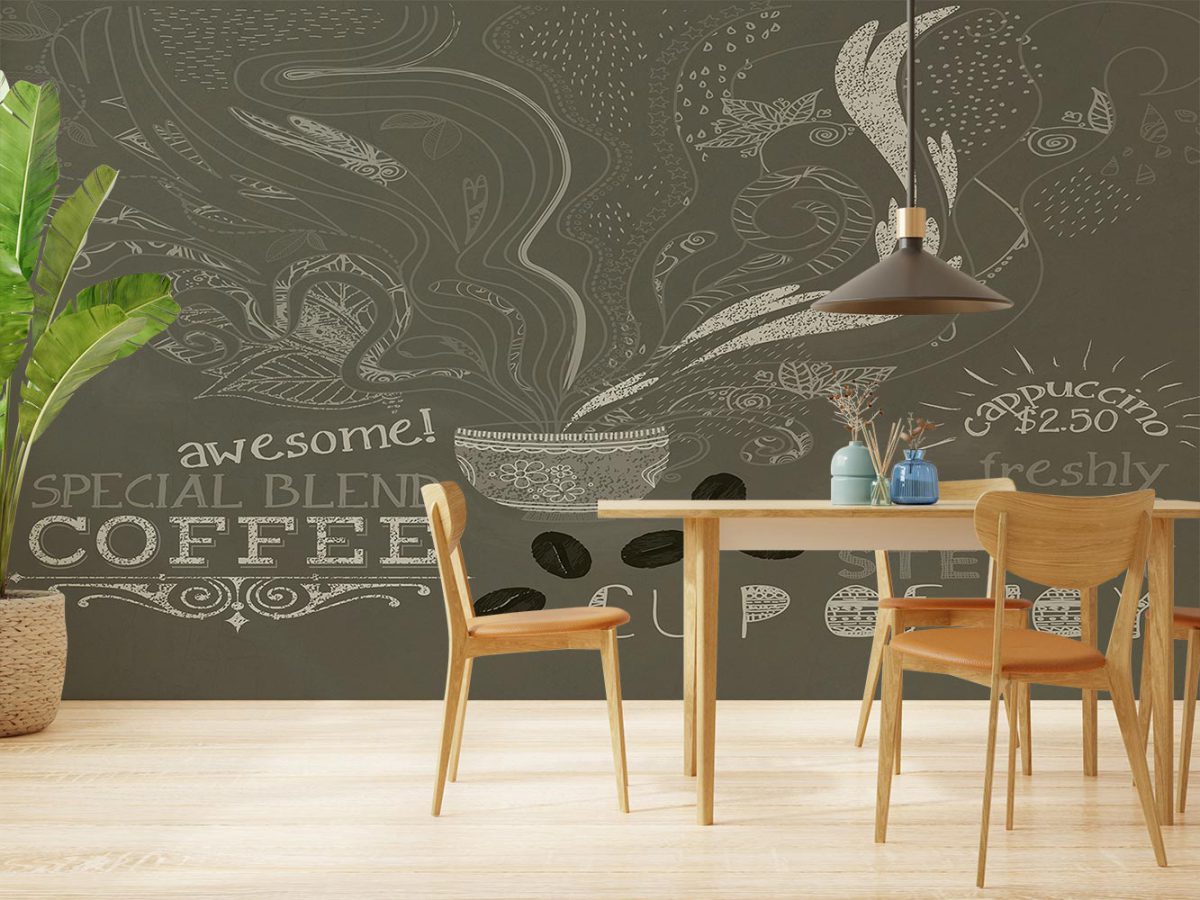 کاغذ دیواری کافی شاپ کافه قهوه W10114400