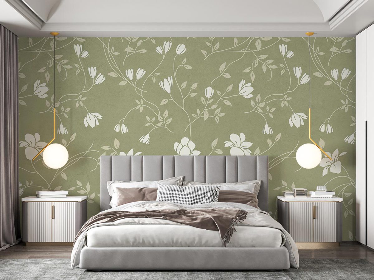 کاغذ دیواری اتاق خواب طرح گل ریز W10124100