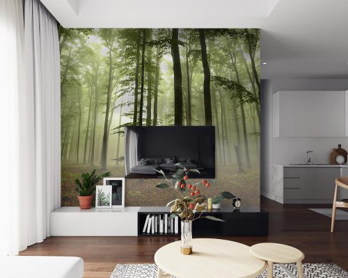 پوستر دیواری منظره طبیعت و جنگل W10130200