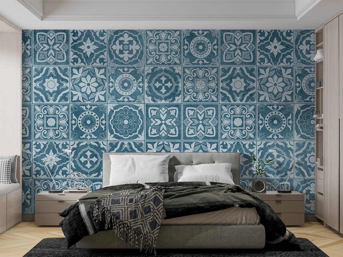 کاغذ دیواری اتاق خواب سنتی اسلیمی W10136800