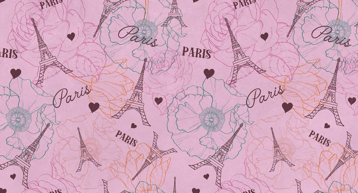 پوستر دیواری دخترانه پاریس W10137300