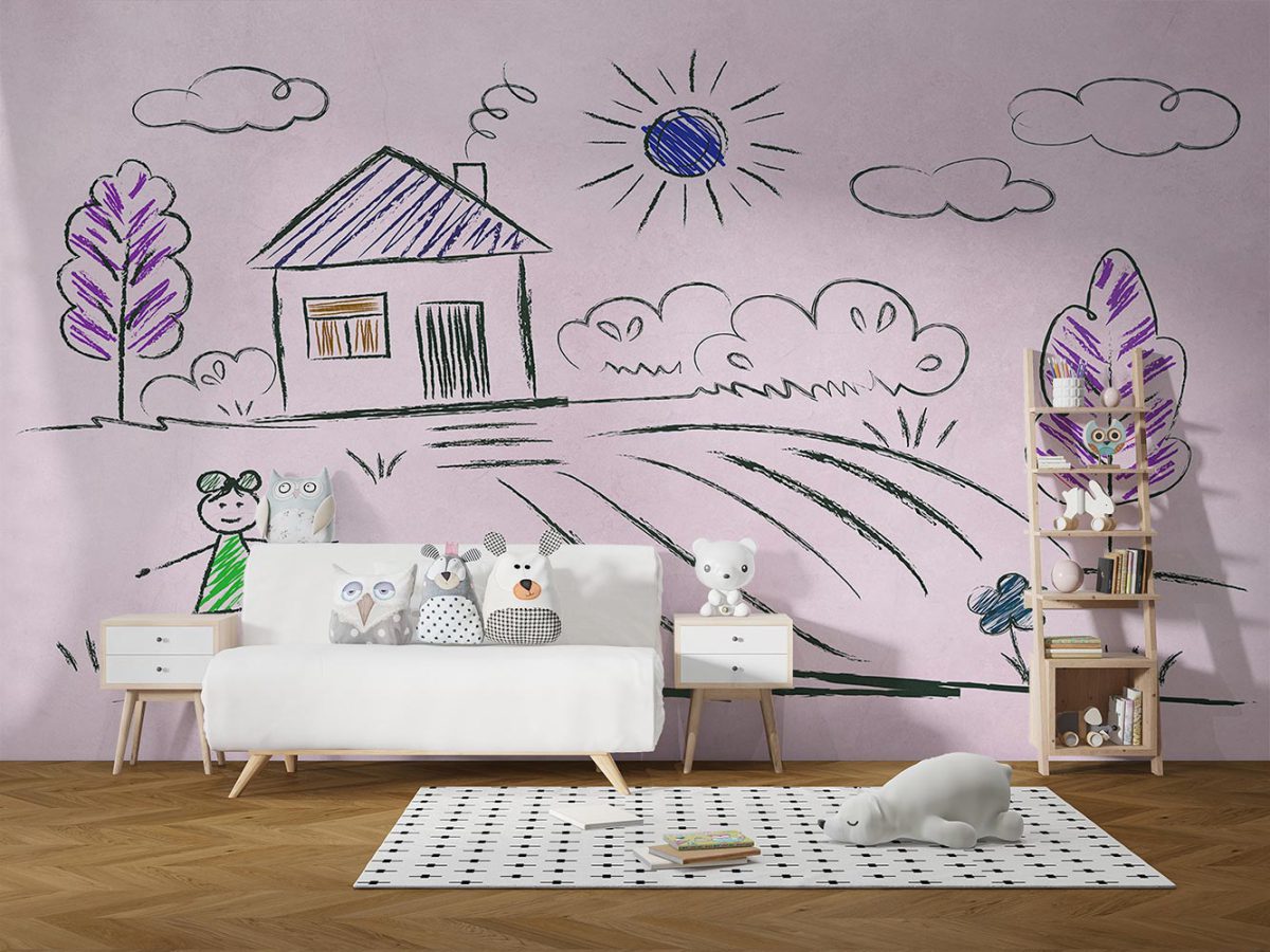 پوستر دیواری اتاق کودک نقاشی W10140400