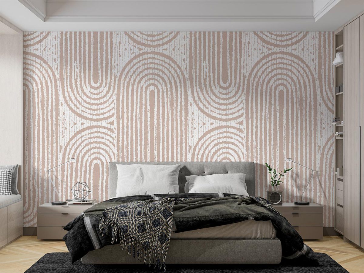 کاغذ دیواری اتاق خواب هندسی مدرن W10141700