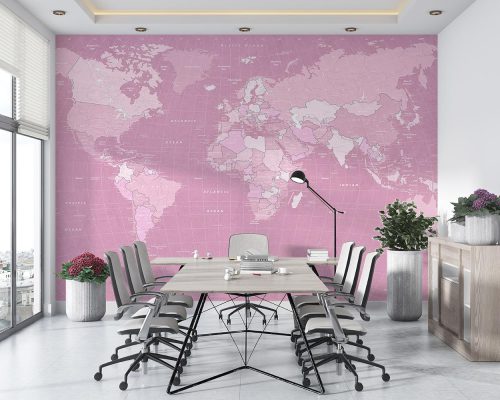 پوستر دیواری نقشه جهان مدرن W10142600