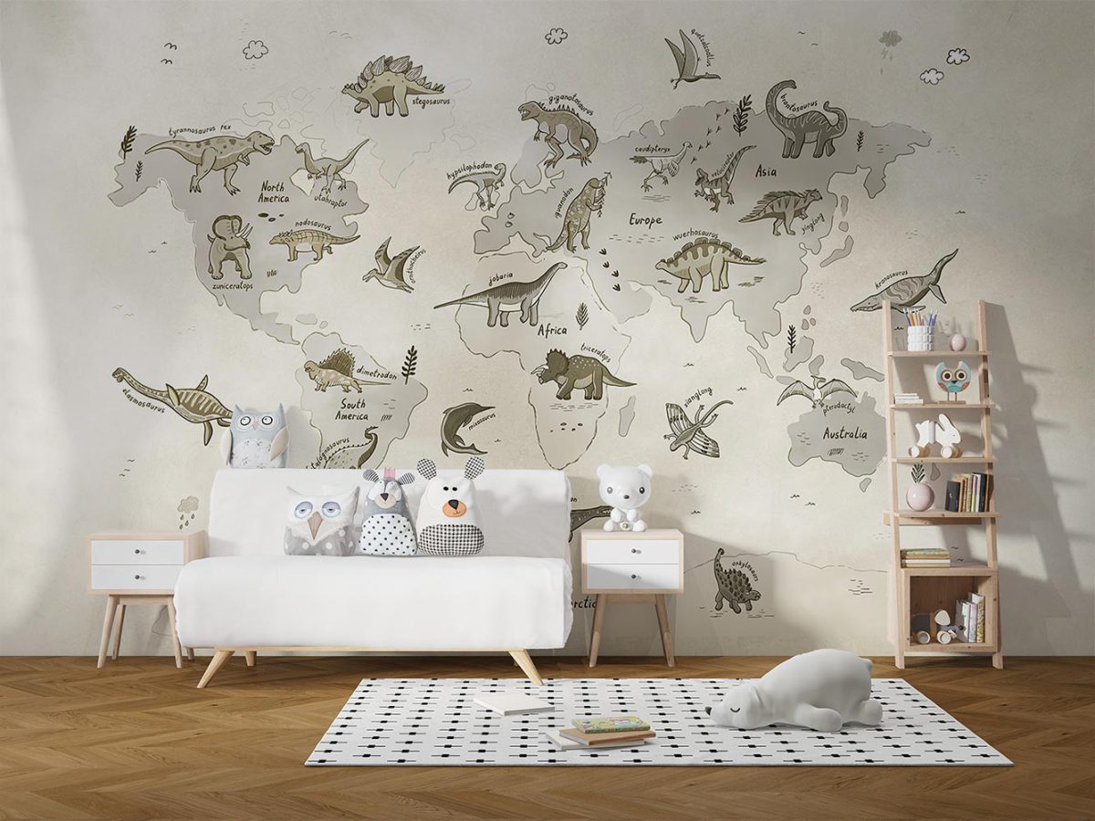 پوستر دیواری اتاق کودک دایناسور W10149600