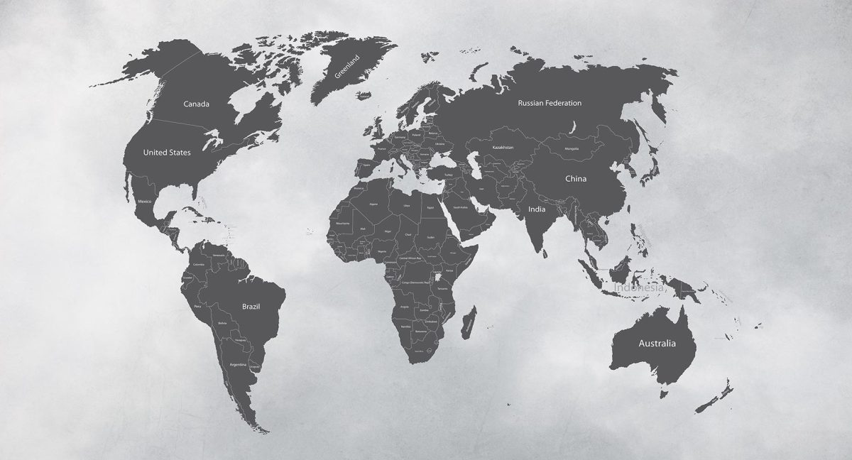 پوستر دیواری نقشه جهان W10150100