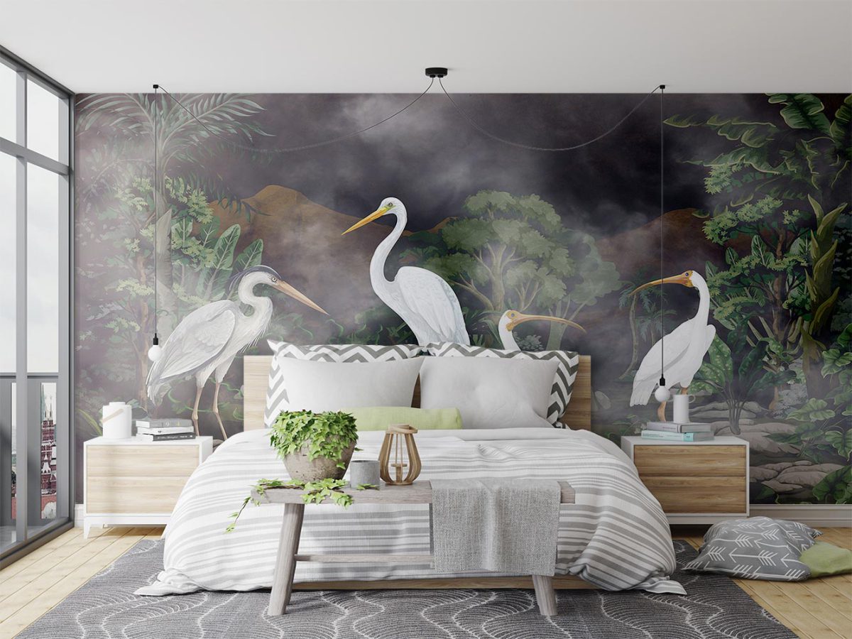 پوستر دیواری پرندگان جنگل W10158200