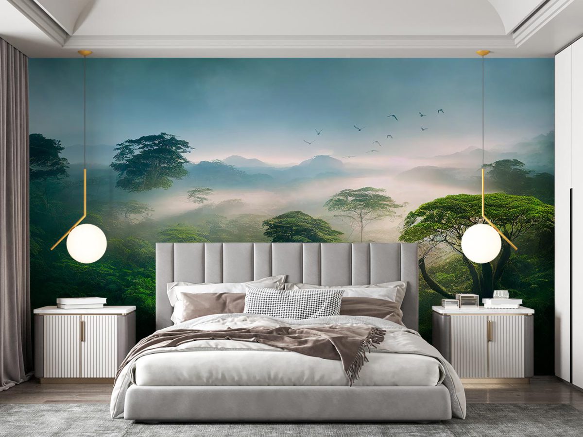 پوستر دیواری اتاق خواب منظره طبیعت W10158300