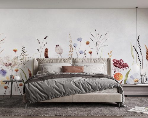 کاغذ دیواری طرح گل و برگ W10159400