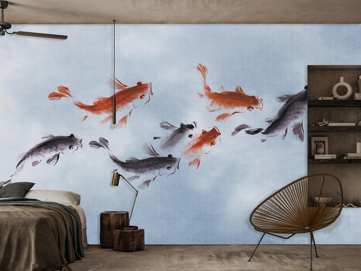 پوستر دیواری اتاق خواب طرح ماهی W10160900