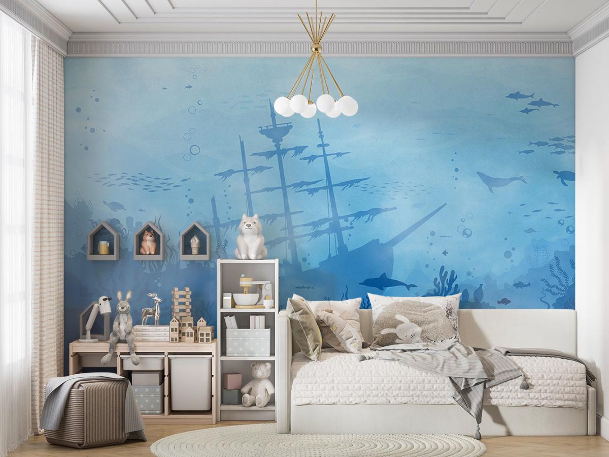 پوستر دیواری اتاق بچه طرح اقیانوس دریا W10162300