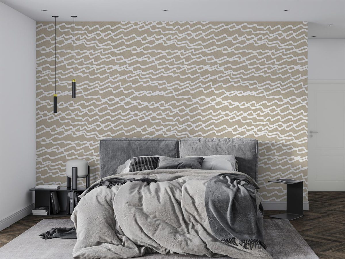 کاغذ دیواری اتاق خواب مدرن هنری W10164000