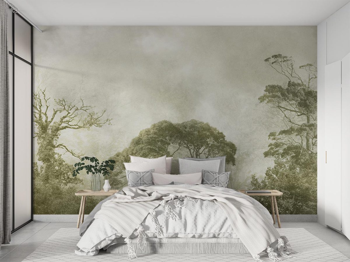 کاغذ دیواری اتاق خواب طرح طبیعت W10165300