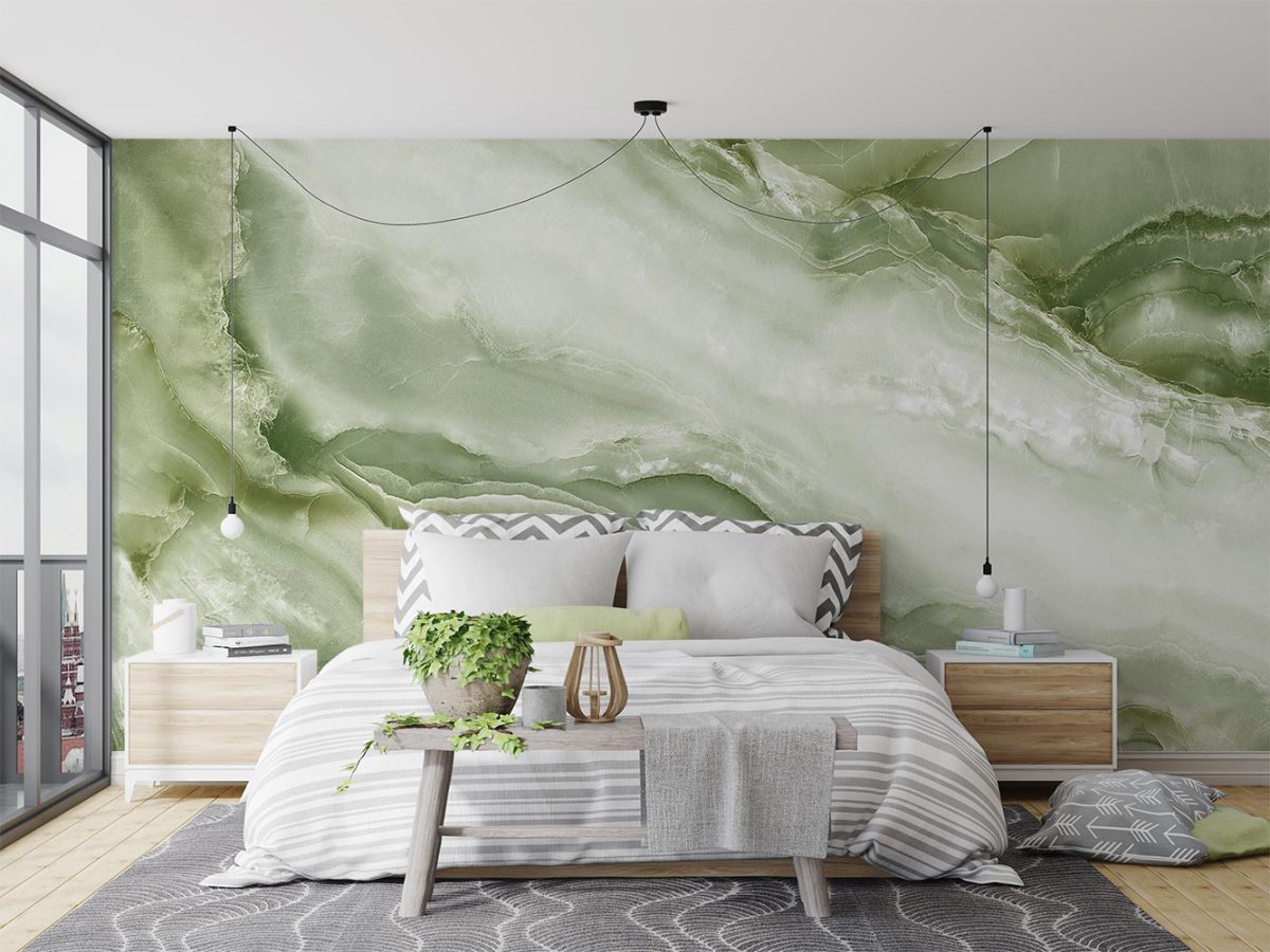 کاغذ دیواری طرح سنگ مرمر سبز W10165500