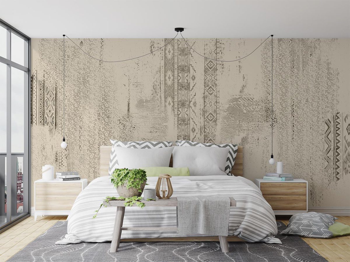 کاغذ دیواری اتاق خواب پتینه سنتی W10167400