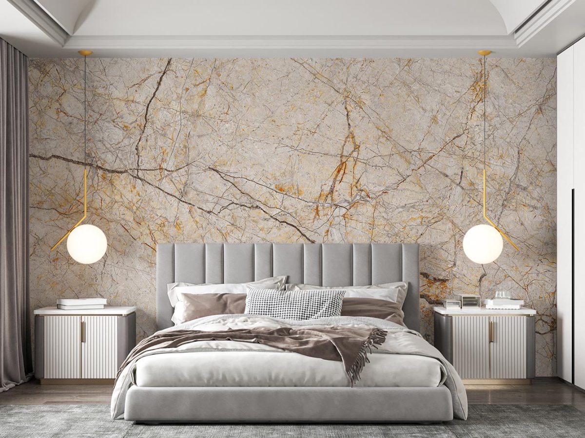 کاغذ دیواری اتاق خواب سنگ مرمر کلاسیک W10168700