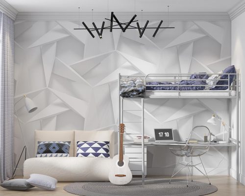 کاغذ دیواری سه بعدی هندسی مدرن W10169000