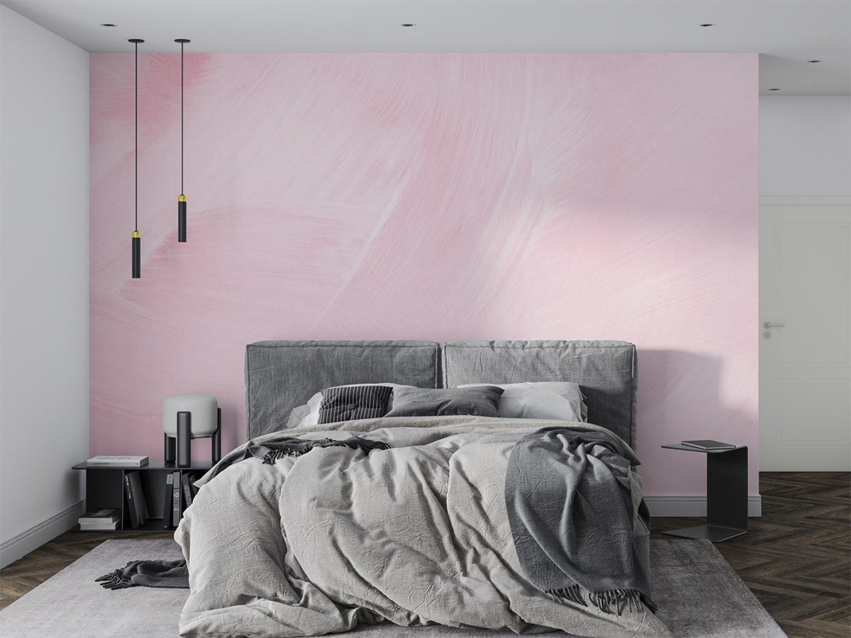 کاغذ دیواری اتاق خواب ساده صورتی طرح دار W10173700
