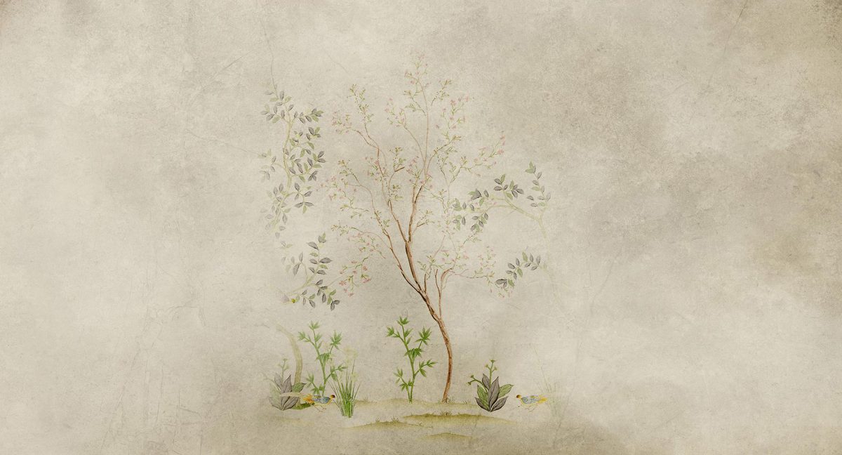 کاغذ دیواری طرح شاخه و برگ W10173800