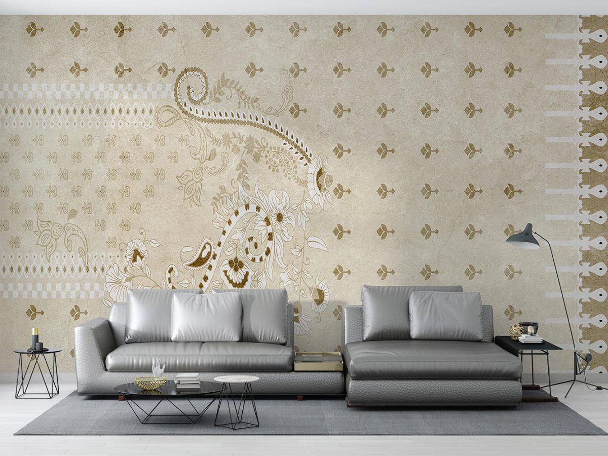 کاغذ دیواری پذیرایی کلاسیک سنتی W10173900