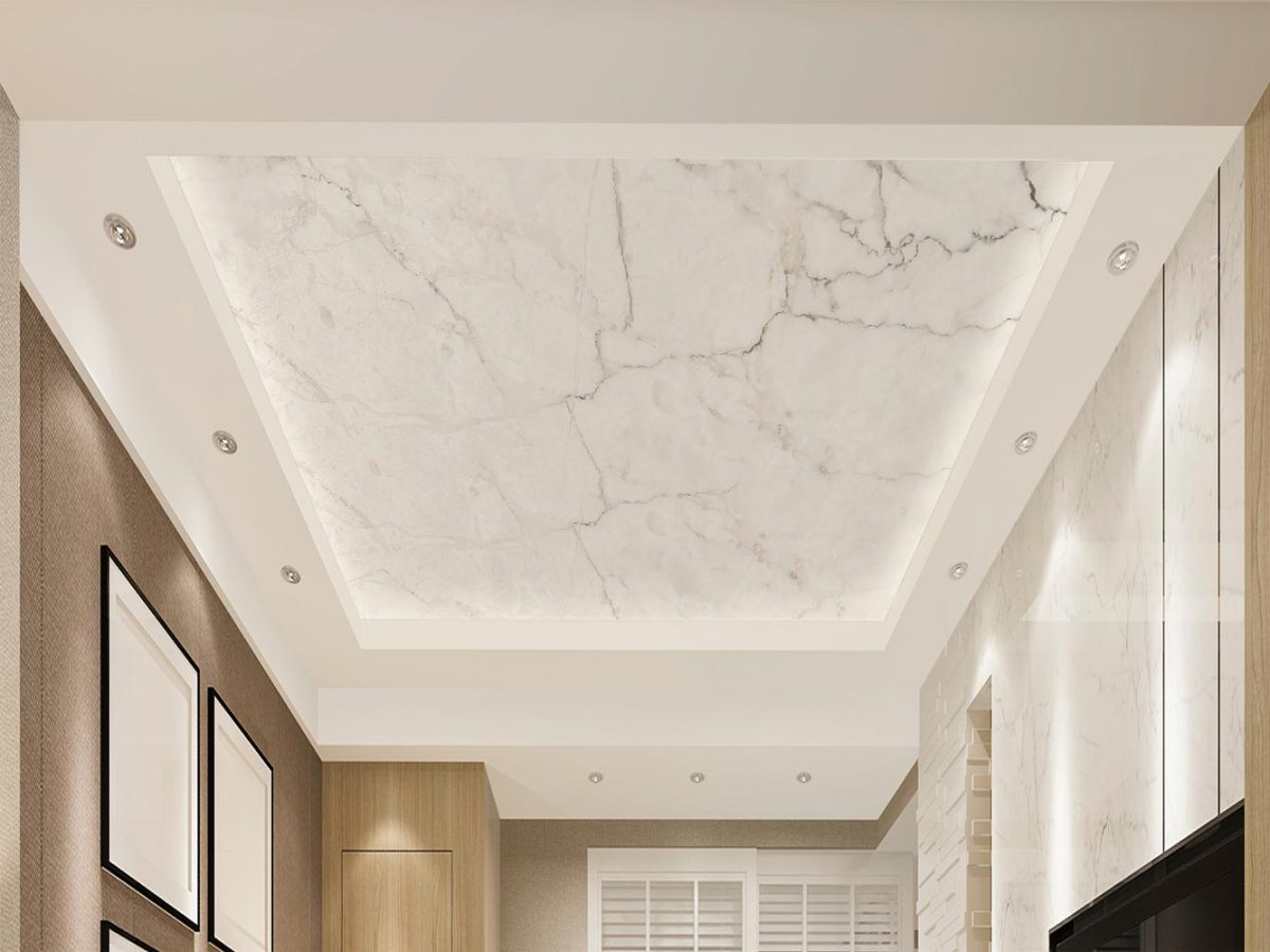 کاغذ دیواری مناسب سقف طرح مینیمال سنگ مرمر W10174500
