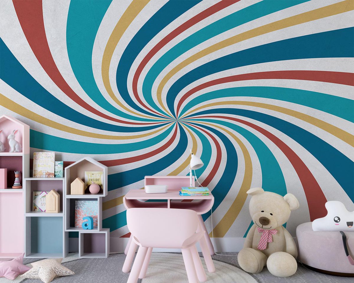 کاغذ دیواری کودک رنگارنگ و شاد W10182300
